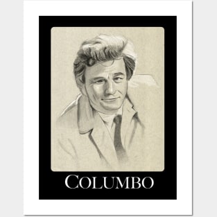 Columbo Portrait Drawing Posters and Art